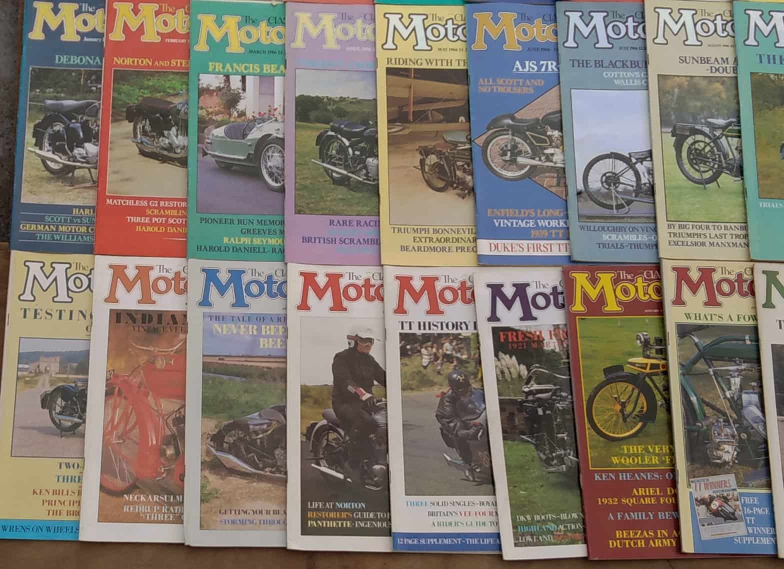 Vintage Classic Motorcycle Magazine 1985-93